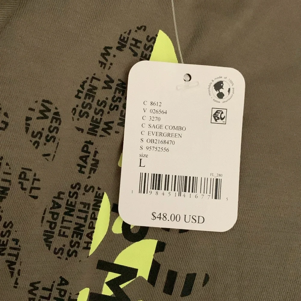 FP MOVEMENT Inspire Buti Logo Tee Sage NWT - Picture 12 of 13